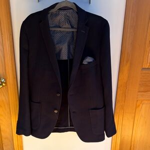 s.Oliver Slim fit Suit Jacket in Navy